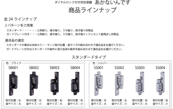 画像2: ダイヤル式防犯クレセント錠　あかないんです (2)
