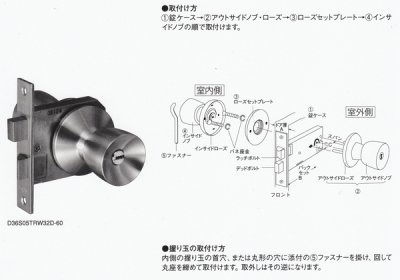 画像3: ALPHA, アルファ　ミリオンロック　Ｗロック取替用玉座セット　33M05, D36M05 シリーズ