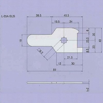 画像1: Geo Prince,ジョープリンス竹下　L-20A-SUSステンレス止め金