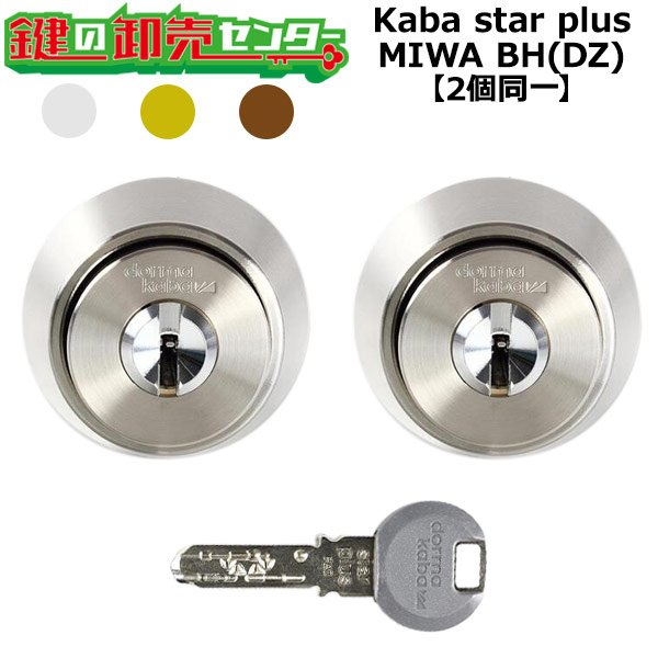 画像1: Kaba star plus,カバスタープラス 8138 【MIWA　BH,DZ】美和ロック BH,DZ交換用 2個同一 (1)