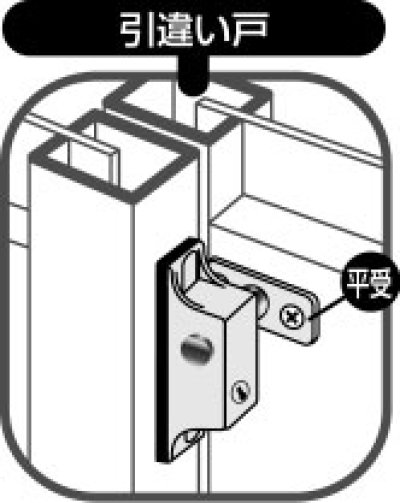 画像1: インサイドロック（シルバー、ブロンズ）補助ロック