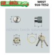 画像1: WEST,ウエスト　リプレイス　916-TE52　MIWA,美和ロックTE0鍵交換用シリンダー (1)