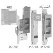 画像2: YKK引戸セット　外：アール取手、内：船底型 (2)