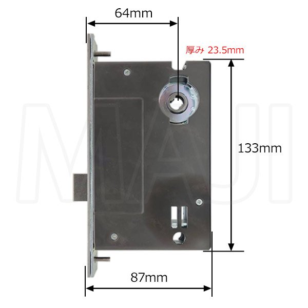 画像2: Clavis PJS　鎌式デッド　プッシュグリップハンドル錠用　ロックケース (2)