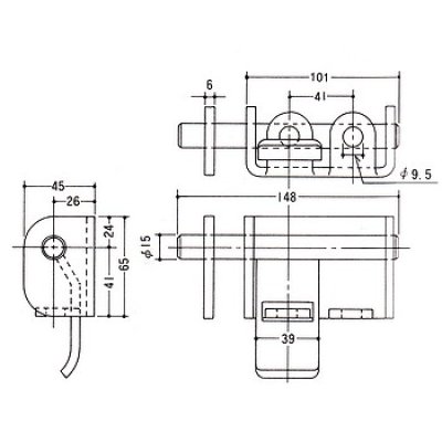 画像1: PLUS,プラス　D-45　クロメートＷ貫抜（大）