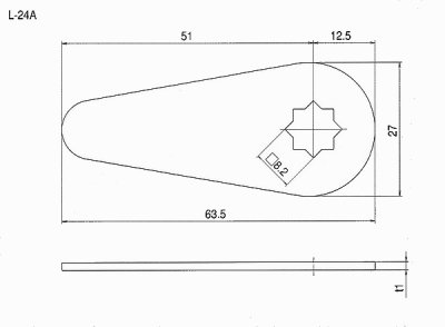 画像1: Geo Prince,ジョープリンス竹下　L-24A　鉄E型止め金