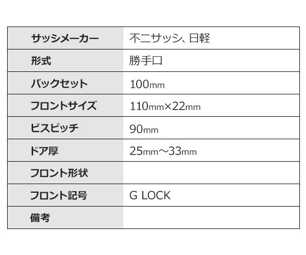 画像3: GOAL,ゴール　G LOCK　UC玉座　不二サッシ　日軽OEM商品　GB-46 (3)