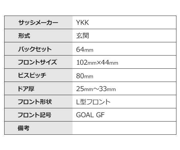 画像3: GOAL,ゴール　GF　サムラッチ錠　YKK　OEM商品　GB-52 (3)