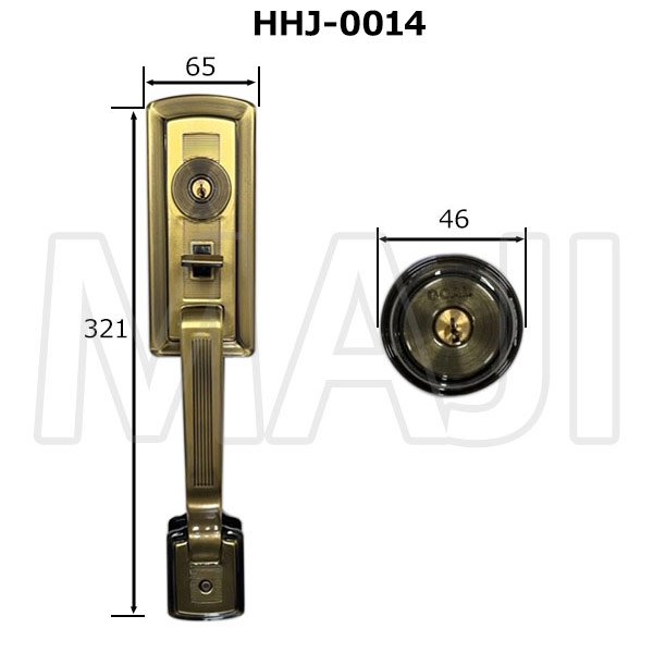 画像5: GOAL GF,AD サムラッチ、補助錠 YKK HHJ-0231(HHJ-0014) (5)