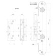 画像5: KEYLEX,キーレックス800シリーズ　面付引戸自動施錠　MIWAシリンダー組込　K828TL (5)