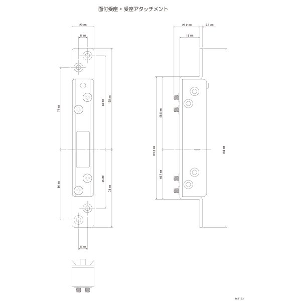 画像7: KEYLEX,キーレックス800シリーズ　面付引戸自動施錠　MIWAシリンダー組込　K828TL (7)