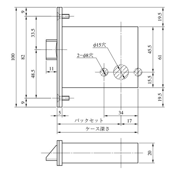 画像2: MIWA,美和ロック LO レバーハンドル空錠ケース (2)