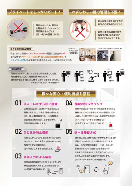 画像5: LOCKMAN,ロックマン ロッカー・キャビネット特化型デジタルドアロック LC-902 (5)