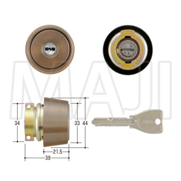 画像2: MCY-236 MIWA,美和ロック PRDVシリンダー CB色 (2)