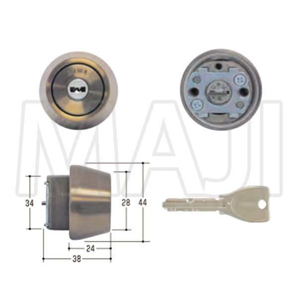 画像2: MCY-263 MIWA,美和ロック PRTE24(LSP)シリンダー CB色 (2)