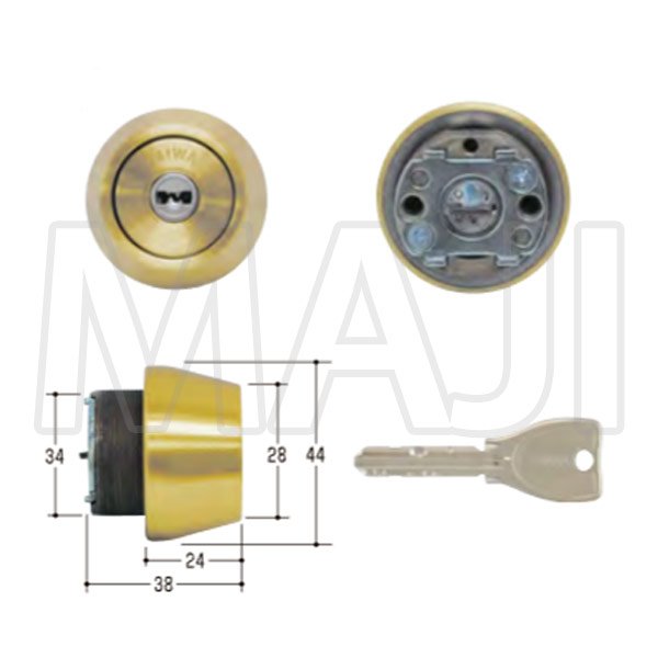 画像2: MCY-264 MIWA,美和ロック PRTE24(LSP)シリンダー BS色 (2)