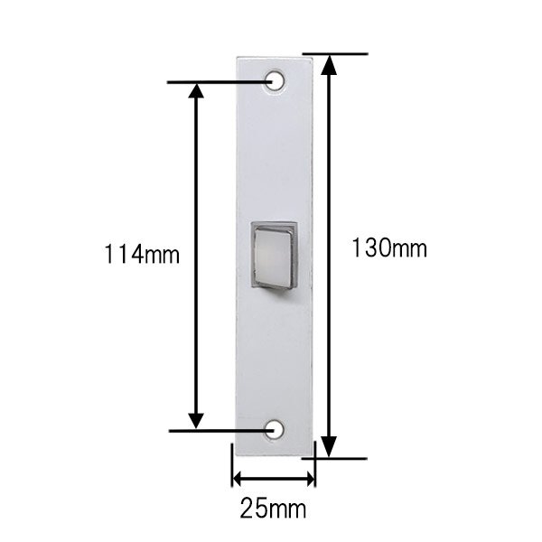 画像3: LIXIL,リクシル TOSTEM,トステム 室内ドア錠 長座用箱錠（アルミ扉・錠無し用） (3)
