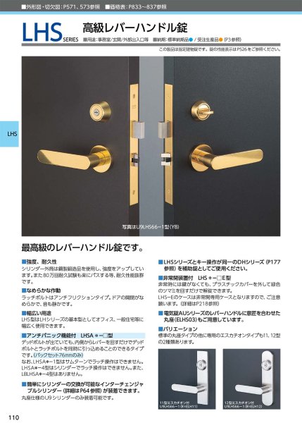 画像2: MIWA、美和ロック LHSシリーズ 高級レバーハンドル錠 (2)