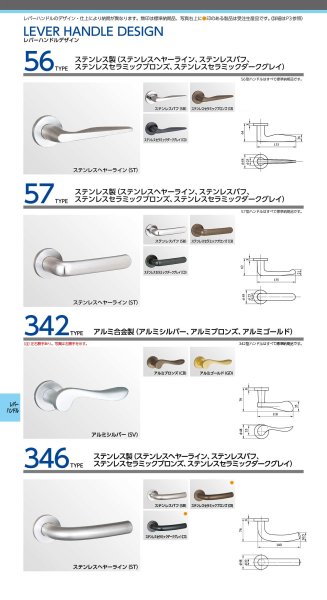 画像8: MIWA、美和ロック WLOFシリーズ 木製ドア用レバーハンドル空錠 (8)