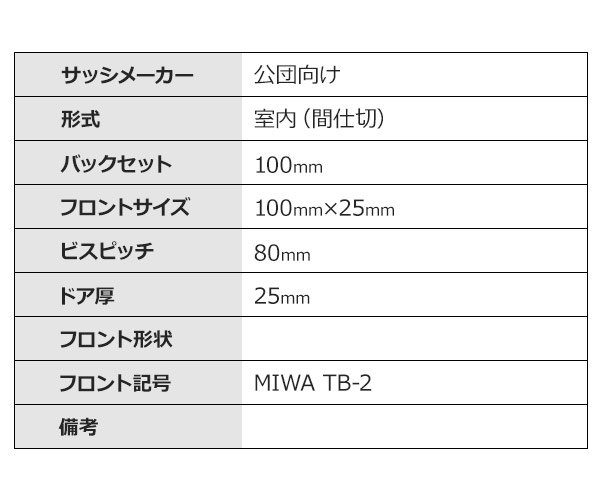 画像2: MIWA,美和ロック　TB-2　公団向け　玉座　M-94 (2)