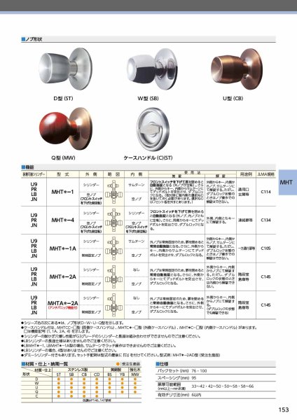 画像3: MIWA、美和ロック MHTAシリーズ アンチパニック機能付き 高級ケースロック(自動施錠タイプ) (3)