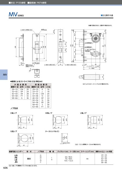 画像3: MIWA、美和ロック MVシリーズ ケースロック(防犯建物部品) (3)