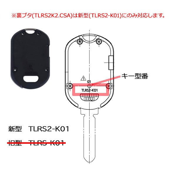 画像4: MIWA,美和ロック Raccess(ラクセス)シリーズ  TLRS2-K01(新型)用裏ブタのみ (4)