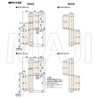 画像3: 日東工器（デンセイ）　オートヒンジ丁番型　200シリーズ　244-T-PC型　右勝手(R)/左勝手(L) (3)