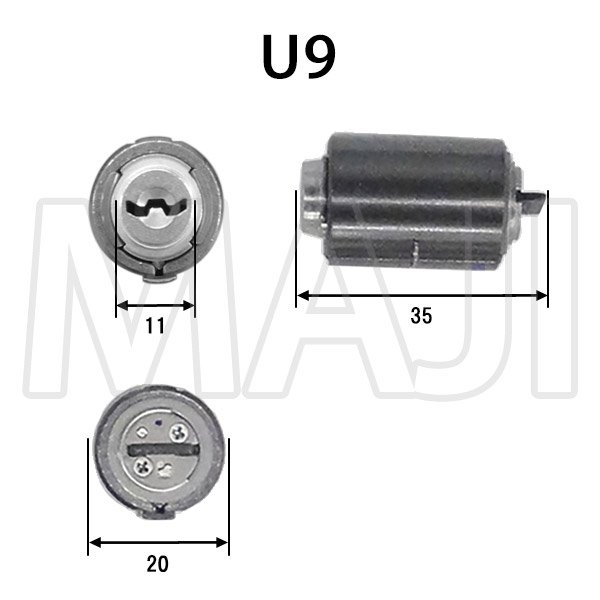 画像3: MIWA,美和ロック  THMTM  交換用シリンダー (3)