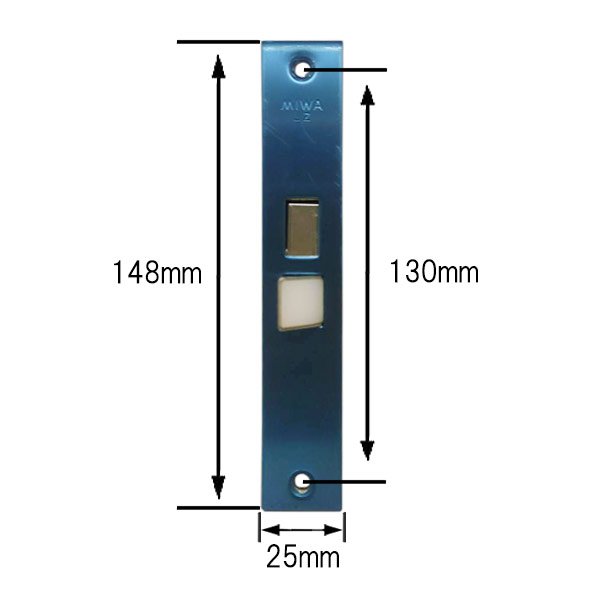 画像3: MIWA,美和ロック MIWA LZ ロックケース 三協アルミ用 WD-1280-00NA (3)