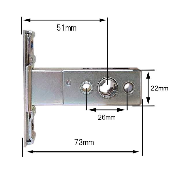画像2: MIWA,美和ロック　TE-02　本締り錠 　三協アルミ　ロックケース　WD-1321-00-NA (2)