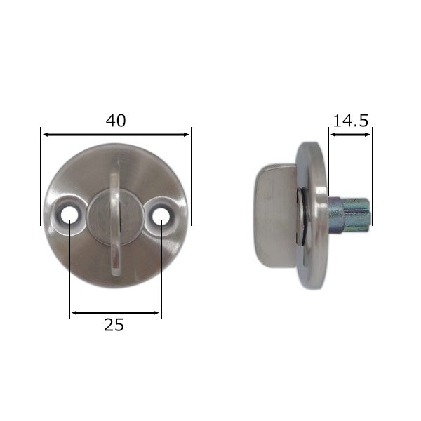 画像3: GOAL,ゴール GOAL SK 三協立山アルミ向け ピンシリンダー 2個同一 シリンダー・サムターンセット WD3730 ゴールド色 (3)
