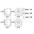 画像3: QDN608,QDK668/QDK668,QDK751(752),QDK668　LIXIL,リクシル交換用　Z-1A7-DHYD　DNシリンダー　2個同一セット (3)