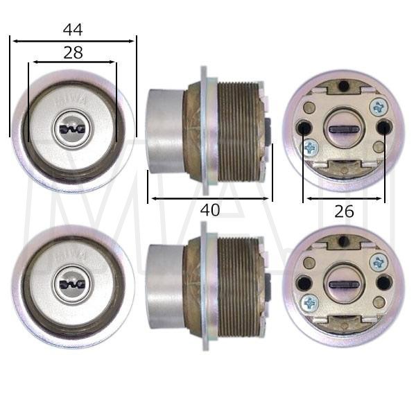 画像2: MIWA QDN608,QDK668　LIXIL,リクシル交換用　Z-1S1-DHYD　ジエスタ　S型ハンドルエントリー用　DNシリンダー　2個同一セット (2)