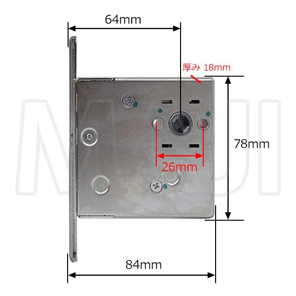 画像3: QDD-835 MIWA,QDC-18 MIWA,QDC-19 MIWA　トステム向け　ロックケース (3)