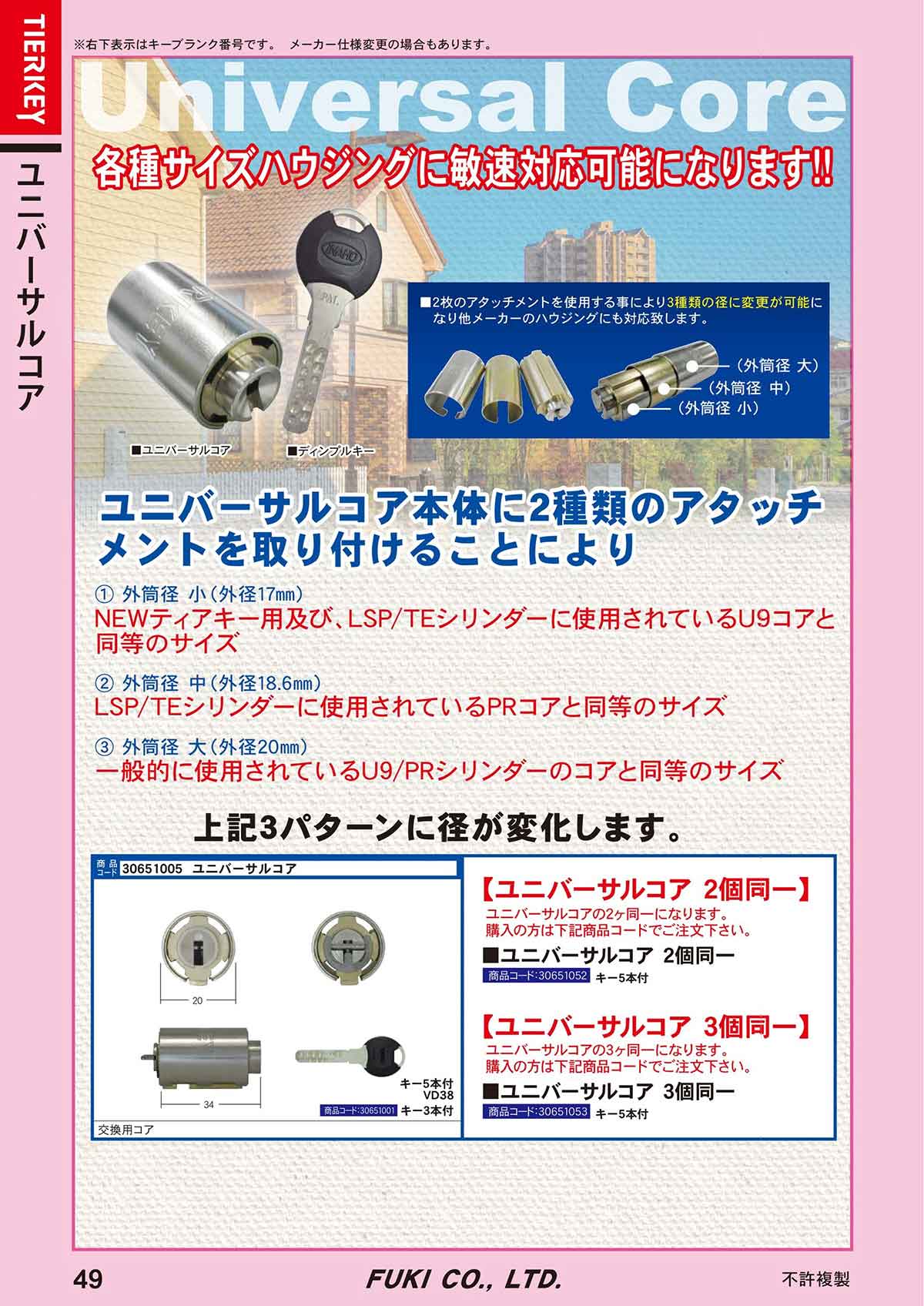 FUKI フキ【鍵と防犯グッズの卸売りセンター】 ティアキー