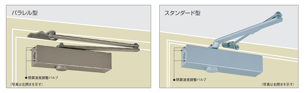 7007 白色 ホワイトN-22 ニュースター スタンダード型 ストップなしドアクローザー 日本ドアーチェック製造