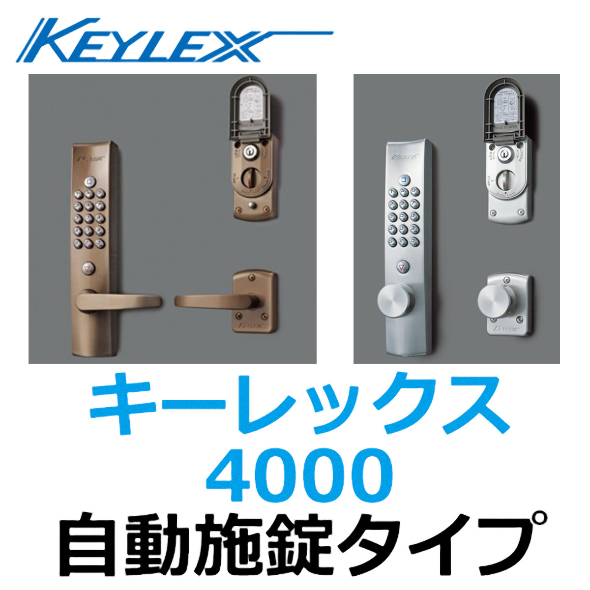 てなグッズや キーレックス800 レバー自動施錠 #22823 鍵なし 長沢製作所