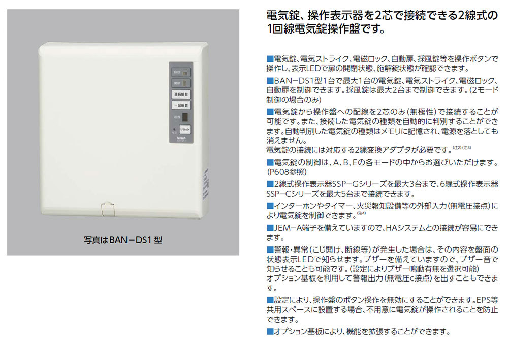 美和ロックMIWA BAN-DS1