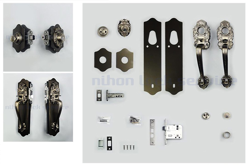 受注生産品 リプレ 店コダイ サムラッチ空錠取替錠 AB色 921600 古代 コダイ KODAI 装飾錠 空錠 玄関 ドア 扉 修理 補修 交換  部品 パーツ