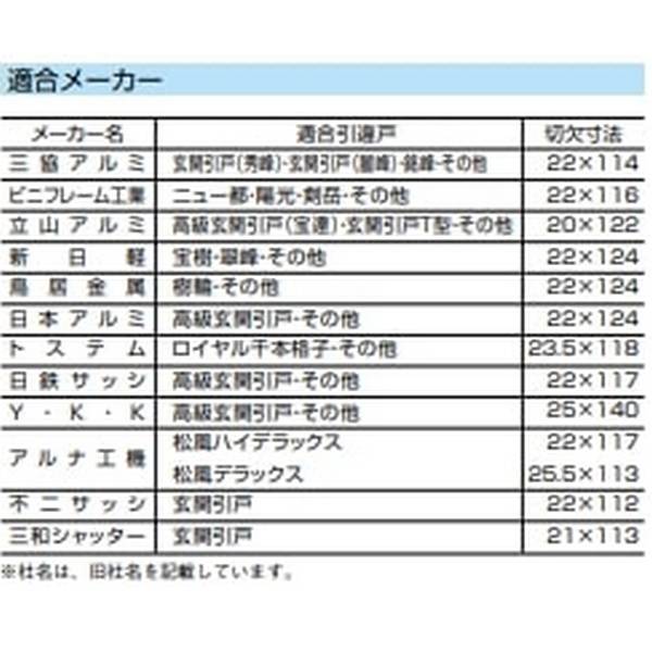 ユーシン・ショウワ 取替引違戸錠 KHW アンバー - 5