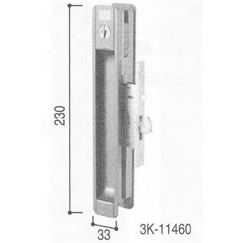 YKK引戸の鍵交換 HH-3K-11460
